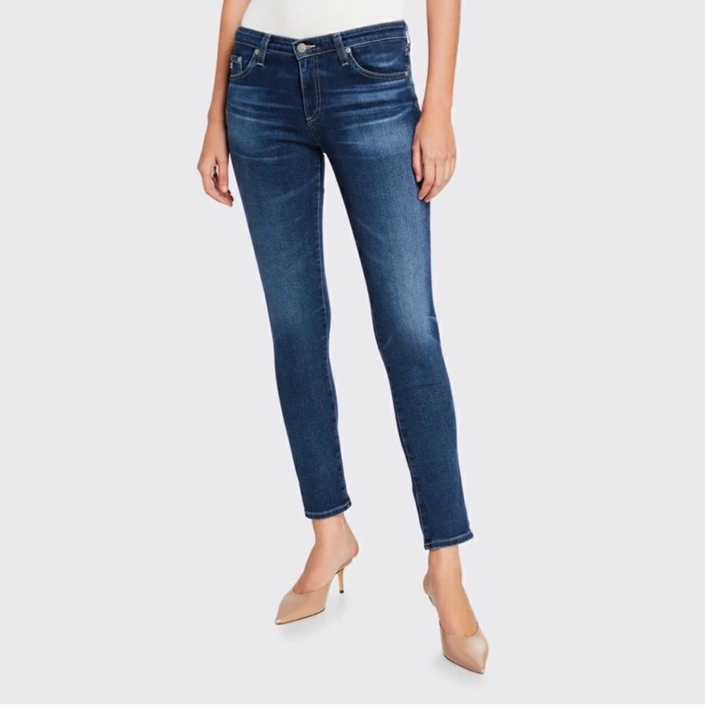 NWT AG Women's Prima Mid Rise Ankle Cigarette Jeans Size 26